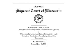 Wisconsin Supreme Court rules in favor of Legislature against Evers veto